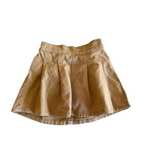 H&M‎ Kids Tan Pleated Skirt Elastic Waist Casual Size 7-8Y